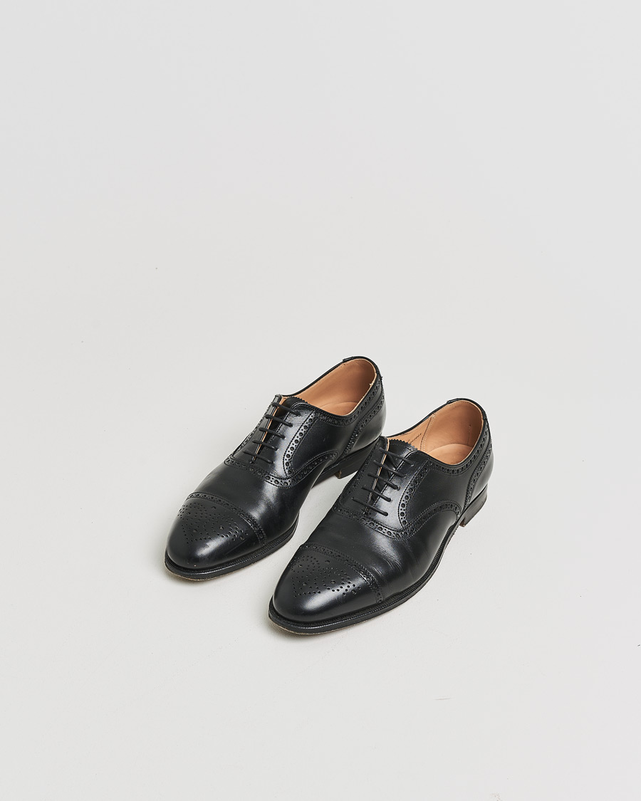Heren | Pre-owned Goodyear genaaide schoenen | Pre-owned | Crockett & Jones Westfield Black Calf UK6,5 - EU40,5