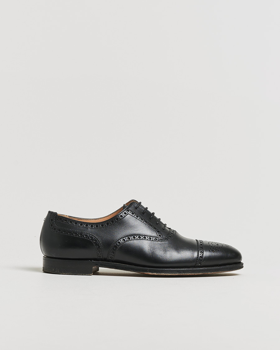 Heren | Pre-owned Goodyear genaaide schoenen | Pre-owned | Crockett & Jones Westfield Black Calf UK6,5 - EU40,5
