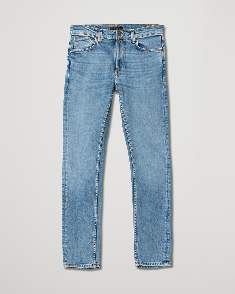 Heren | Nudie Jeans Lean Dean Organic Jeans Lost Orange | Pre-owned | Nudie Jeans Lean Dean Organic Jeans Lost Orange