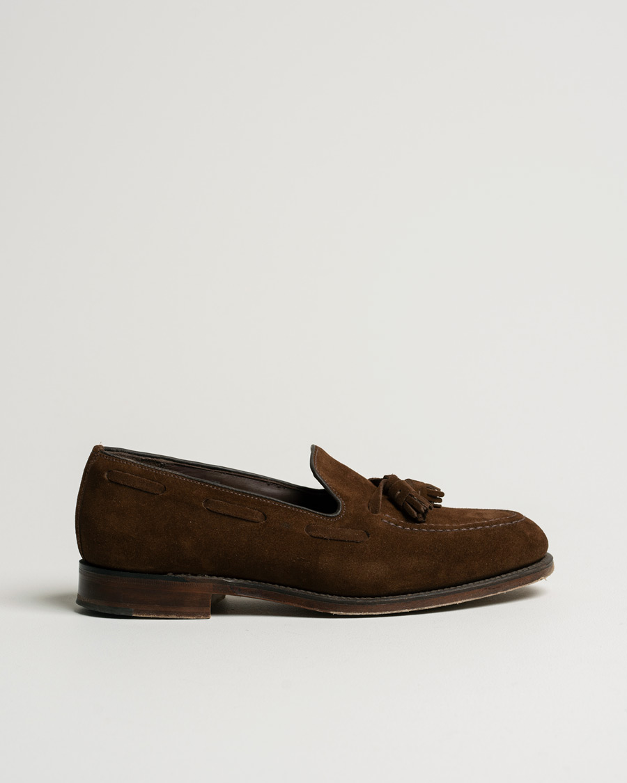 Heren | Loake 1880 Russell Tassel Loafer Polo Oiled Suede | Pre-owned | Loake 1880 Russell Tassel Loafer Polo Oiled Suede