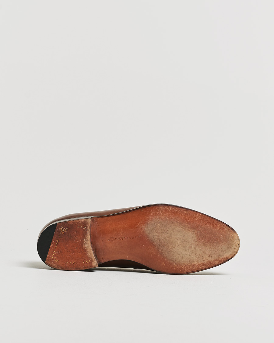 Heren | Pre-owned Goodyear genaaide schoenen | Pre-owned | Edward Green Piccadilly Penny Loafer Dark Oak Antique UK7,5 - EU41,5