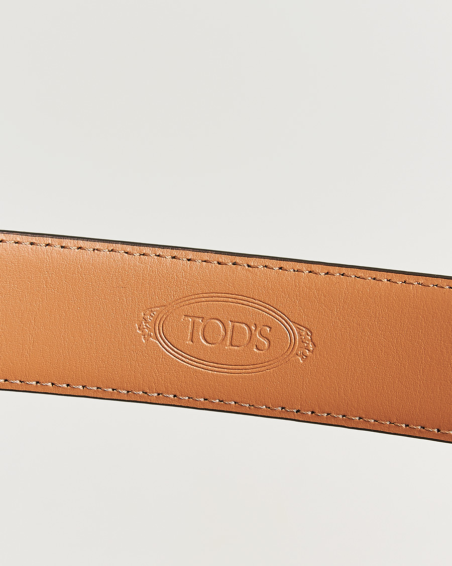 Heren | Pre-owned Accessoires | Pre-owned | Tod's Suede 3,5 cm Belt Brown 95