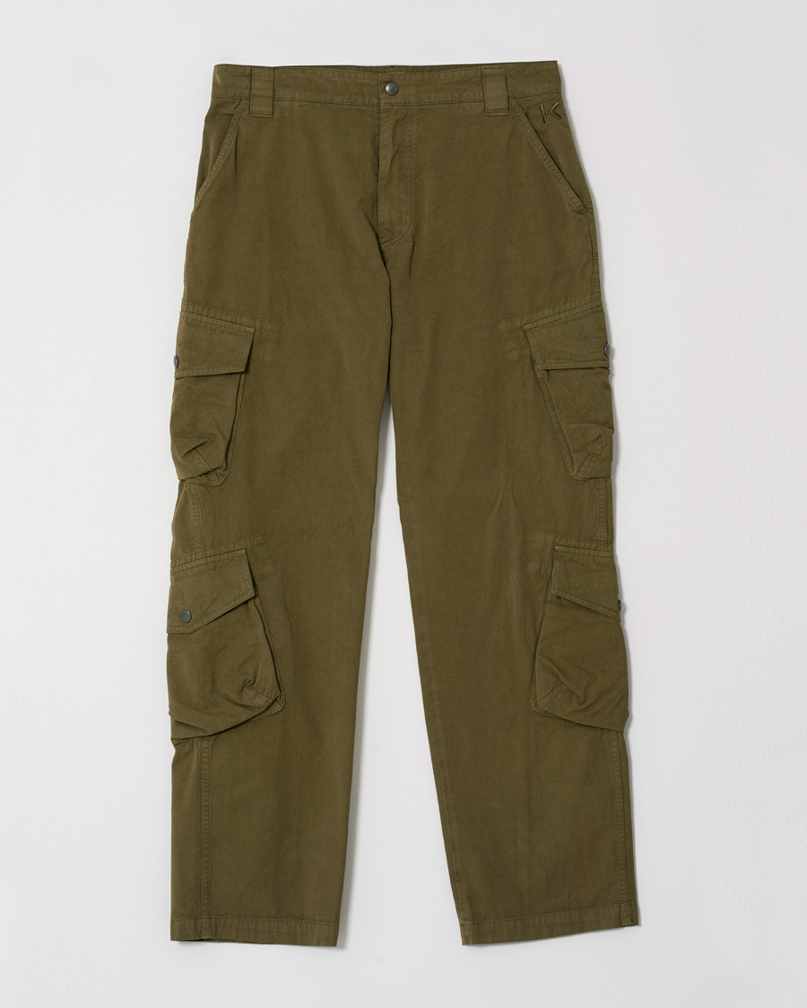 Heren | Broeken | Pre-owned | KENZO Utilitarian Cargo Trousers Green W32