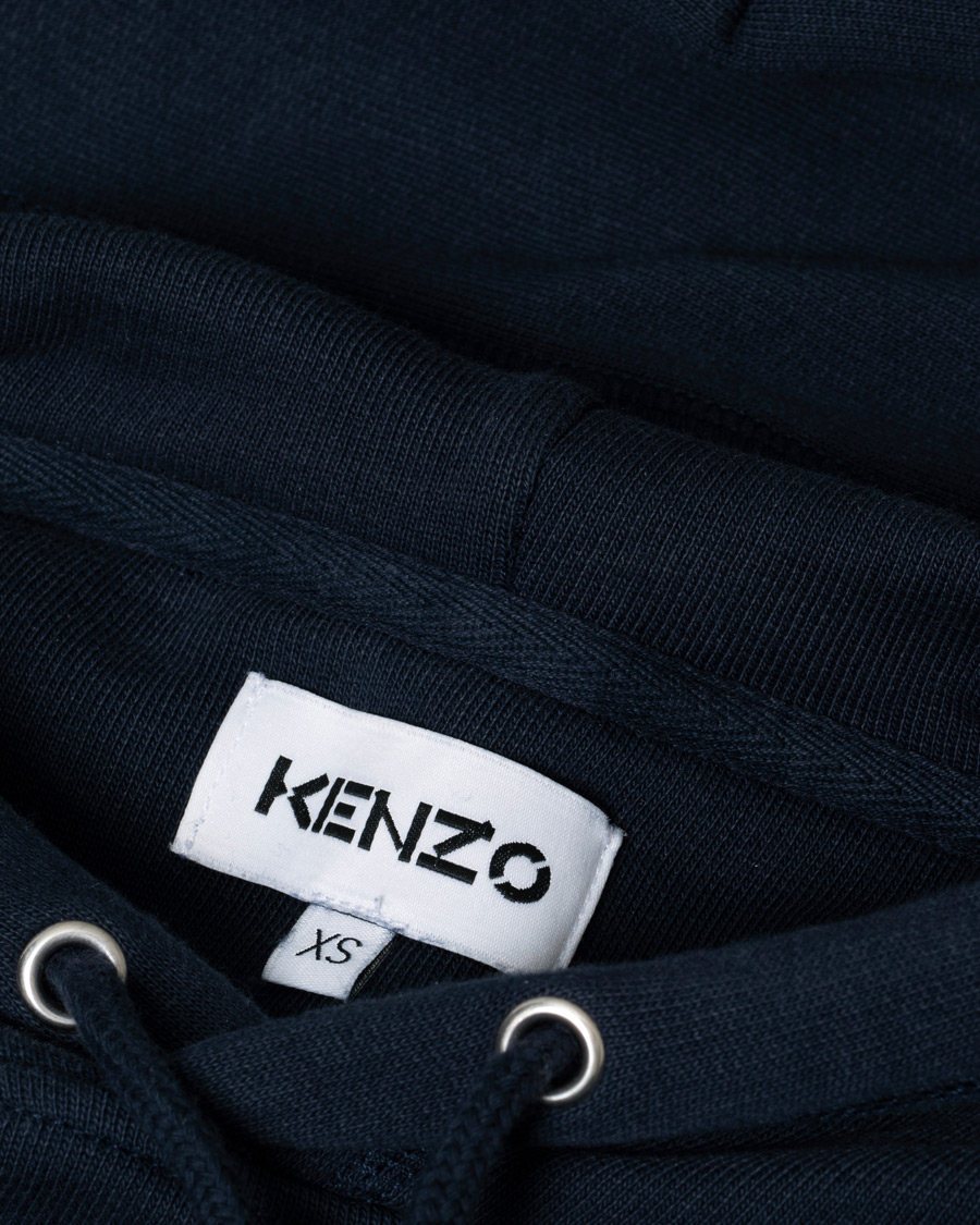 Heren | Truien | Pre-owned | KENZO Multi Logo Hoodie Navy XS