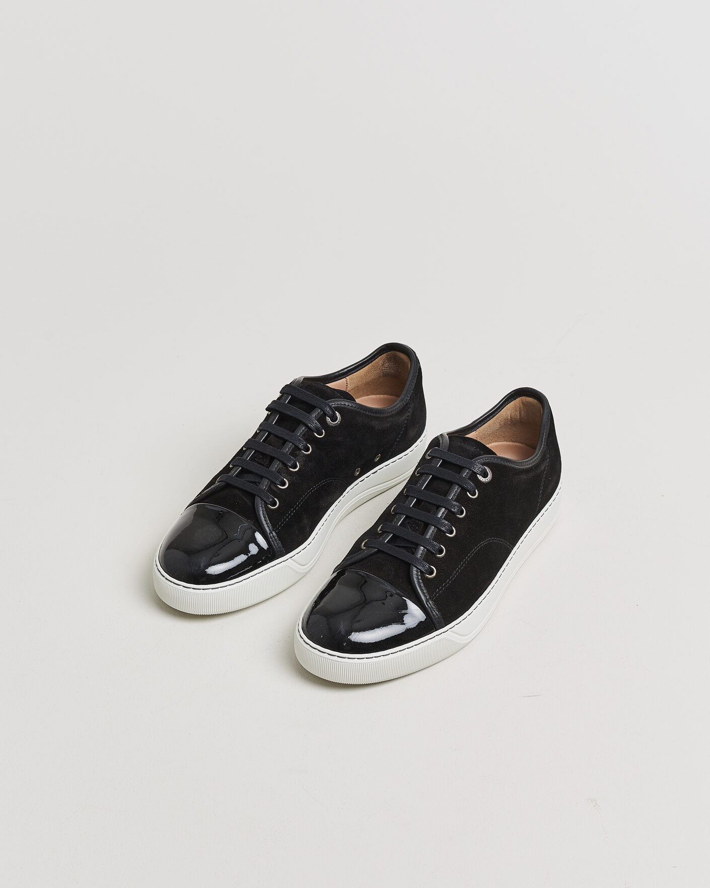 Heren | Pre-owned Schoenen | Pre-owned | LanvinDBB1 Patent Cap Toe SneakerBlackUK7 - EU41
