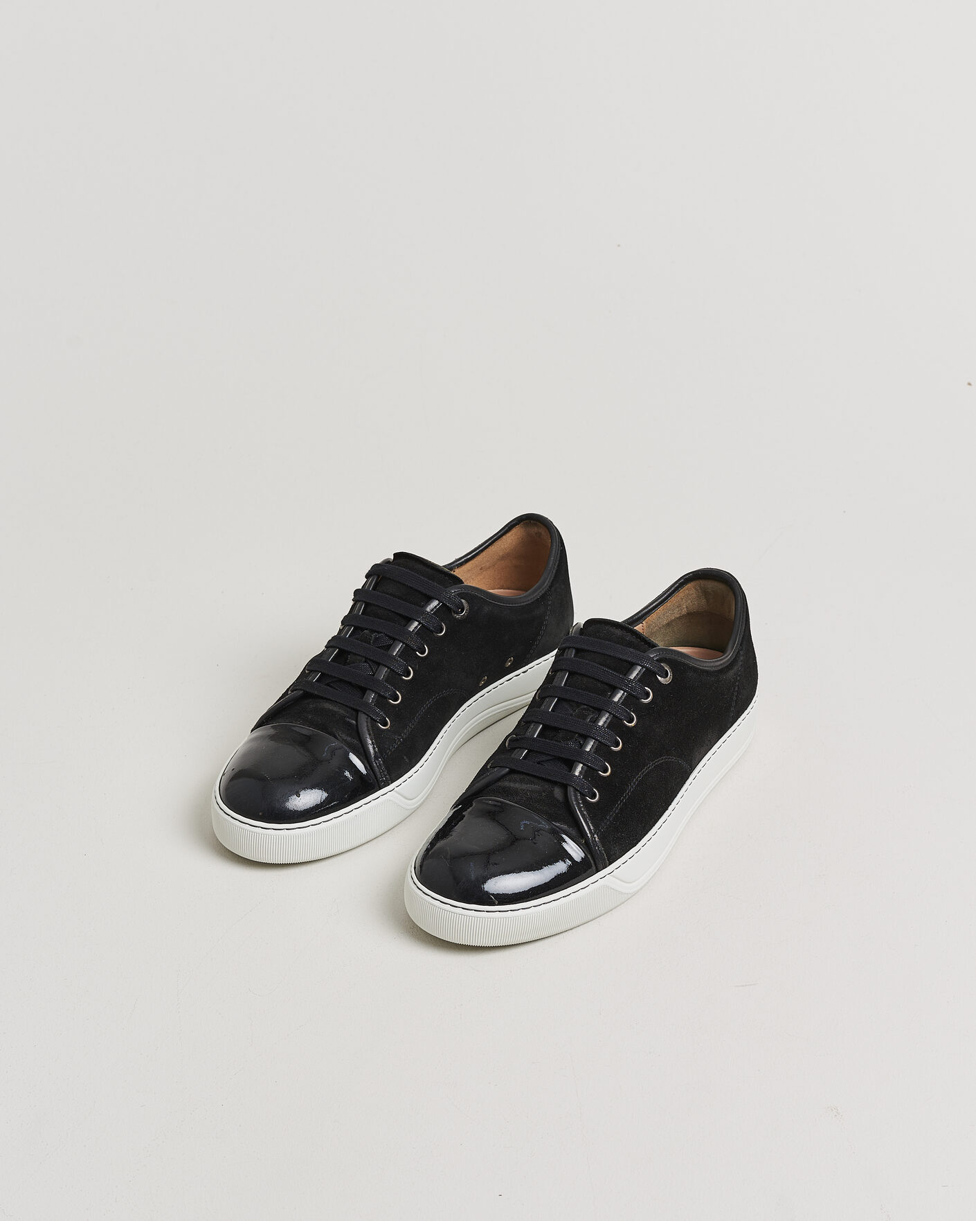 Heren | Pre-owned Schoenen | Pre-owned | LanvinDBB1 Patent Cap Toe SneakerBlackUK9 - EU43