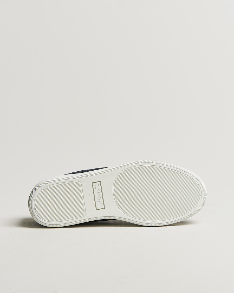 Heren | Lanvin Patent Cap Toe Sneaker Navy | Pre-owned | Lanvin Patent Cap Toe Sneaker Navy