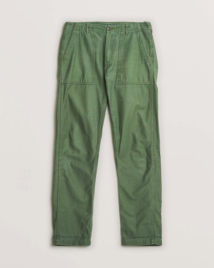 Heren | Pre-owned Broeken | Pre-owned | orSlow Slim Fit Original Sateen Fatigue Pants Green M