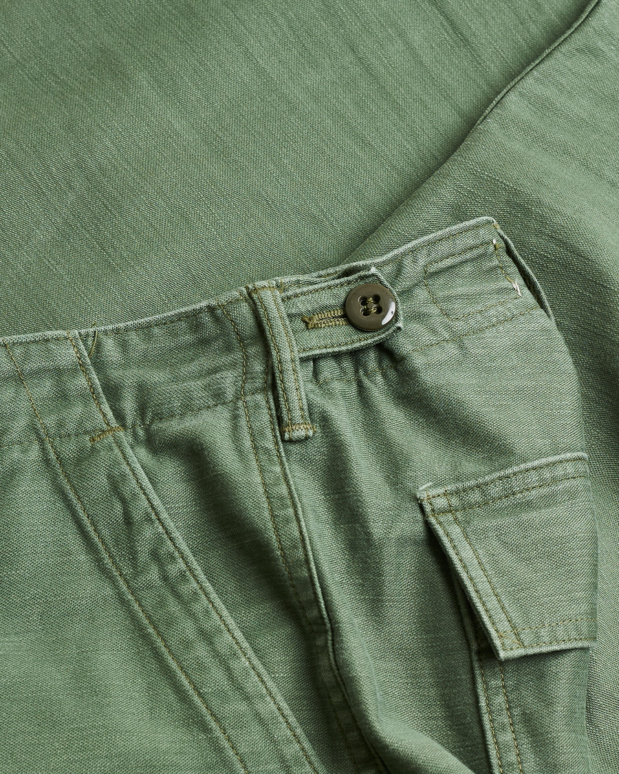 Heren | Pre-owned Broeken | Pre-owned | orSlow Slim Fit Original Sateen Fatigue Pants Green M