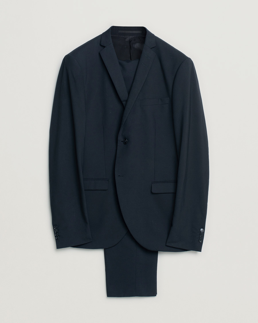 Heren | Tiger of Sweden Wool Suit Black 50 | Pre-owned | Tiger of Sweden Wool Suit Black 50