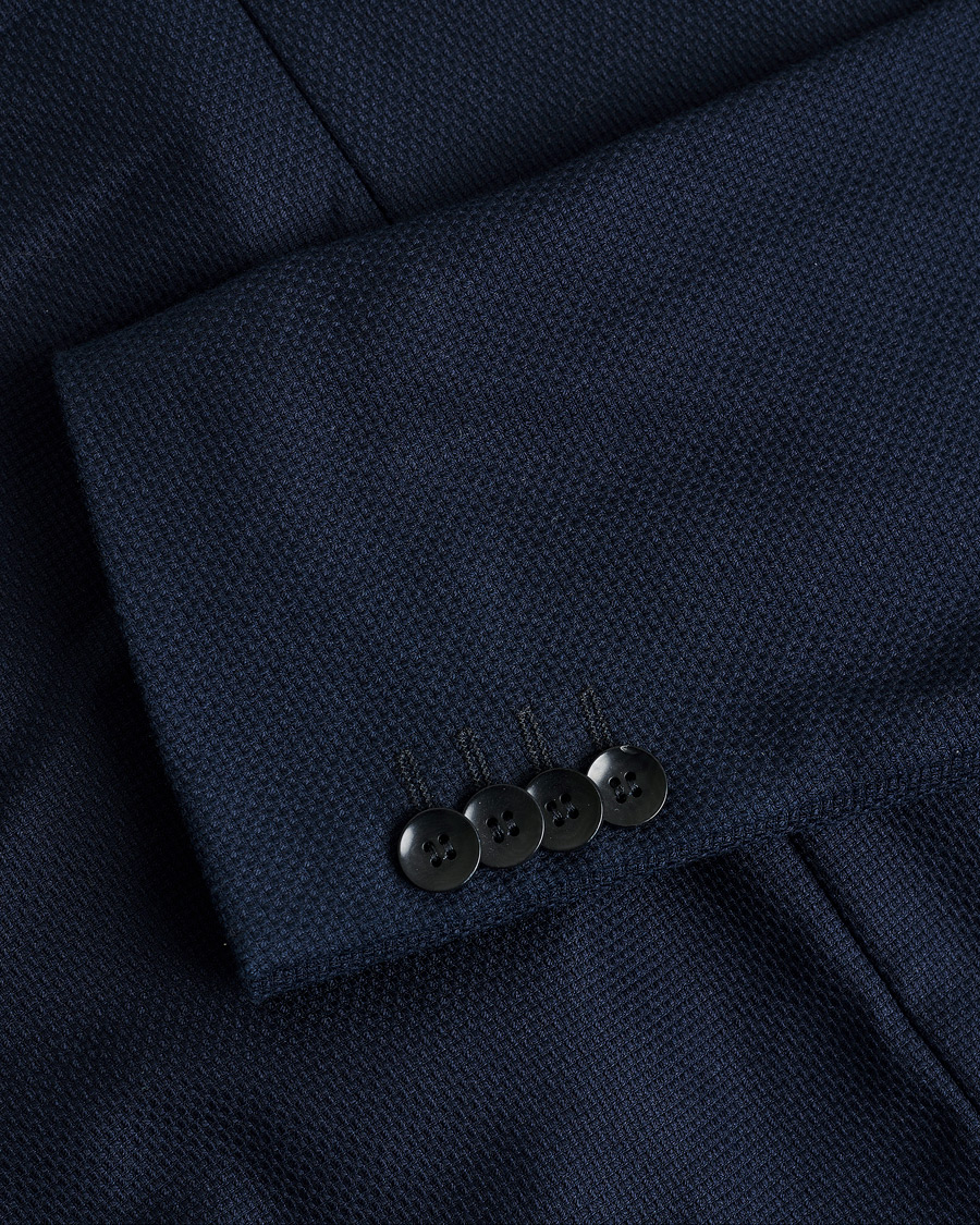 Heren | Tiger of Sweden Lamonte Cotton Blazer Navy 46 | Pre-owned | Tiger of Sweden Lamonte Cotton Blazer Navy 46