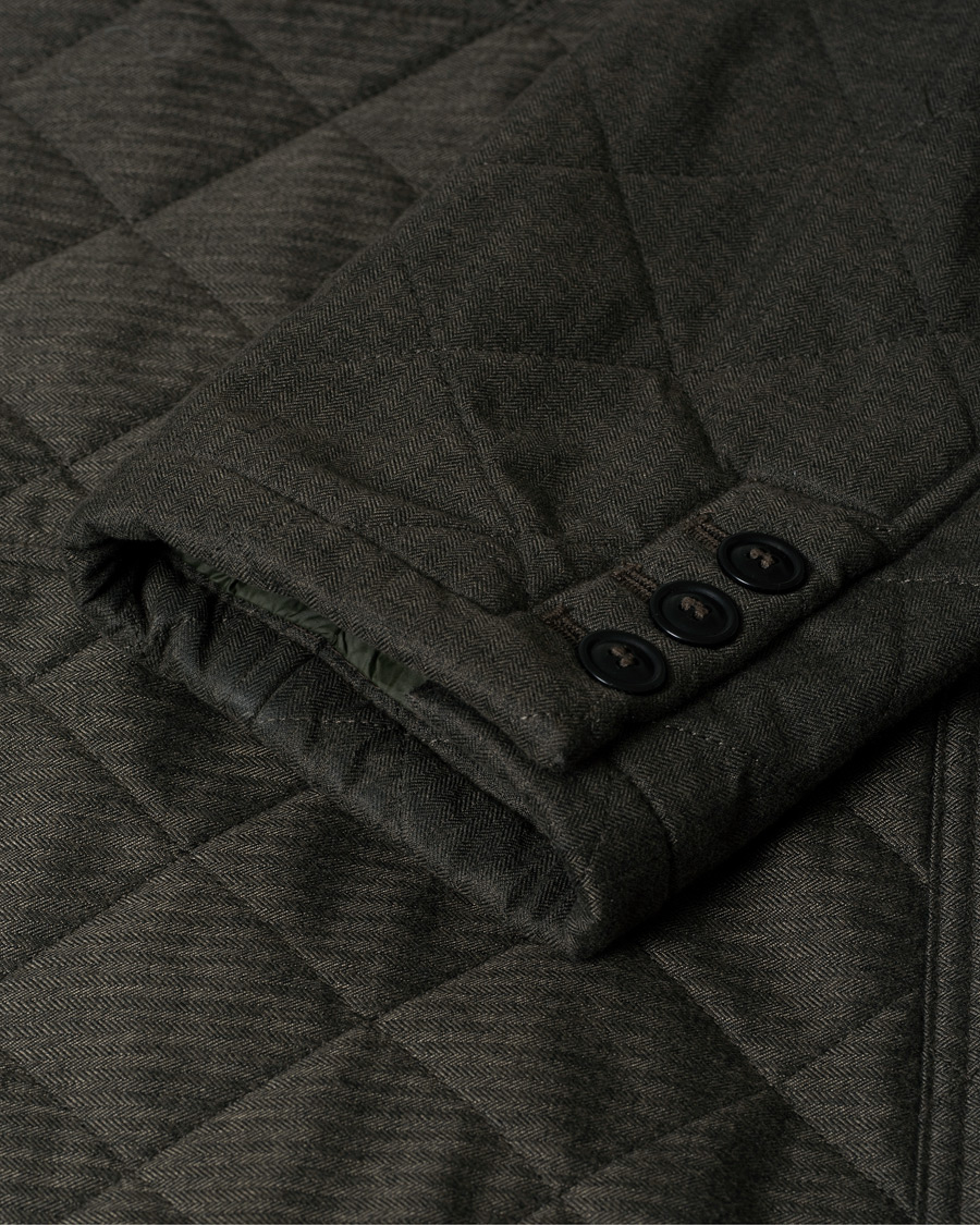 Heren | Jassen | Pre-owned | Barbour Lifestyle Relond Quilted Polar Fleece Jacket Olive