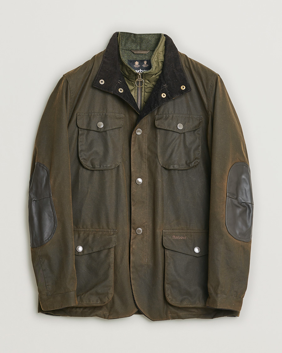 Heren | Jassen | Pre-owned | Barbour Lifestyle Ogston Waxed Jacket Olive