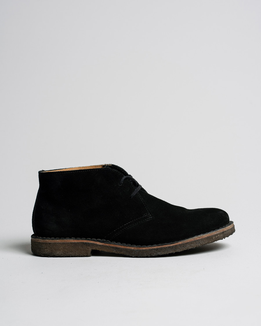 Heren | Astorflex Greenflex Desert Boot Black Suede 44 | Pre-owned | Astorflex Greenflex Desert Boot Black Suede 44