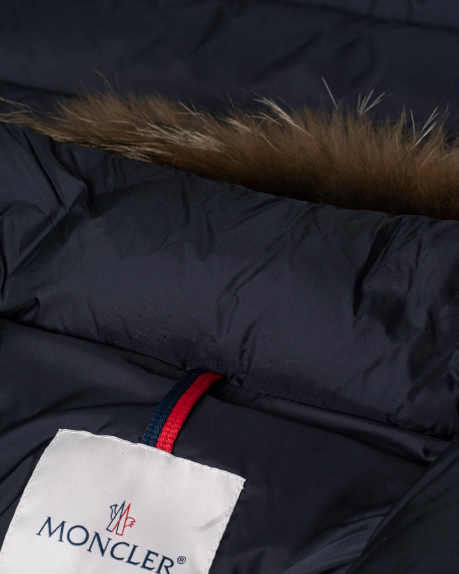 Heren | Jassen | Pre-owned | Moncler Cluny Down Parka Navy