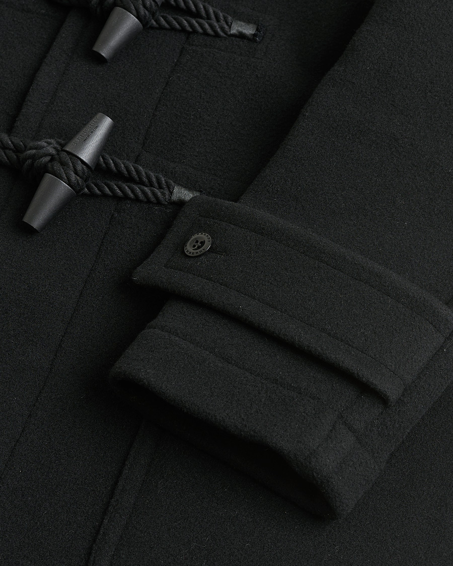 Heren | Pre-owned Jassen | Pre-owned | Burberry Wool Duffle Coat Black 50