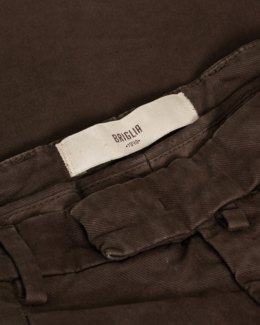 Heren | Broeken | Pre-owned | Briglia 1949 Brushed Cotton Cargo Trousers Brown 46