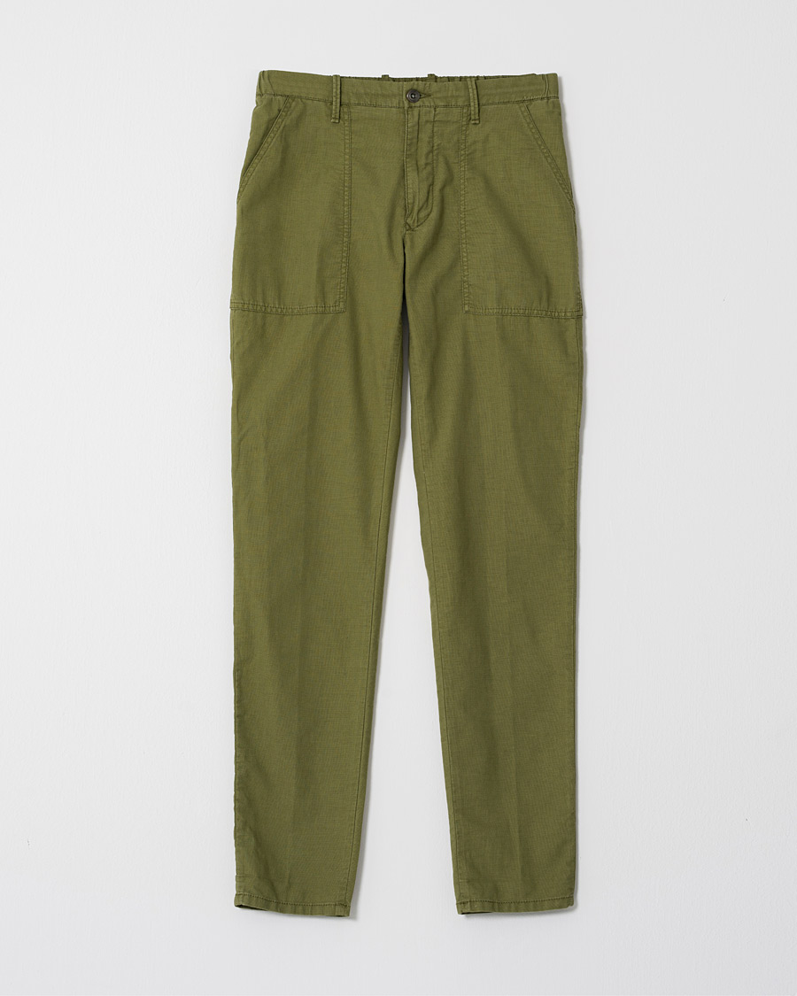 Heren | Broeken | Pre-owned | Incotex Slim Fit Drawstring Work Pants Military W32