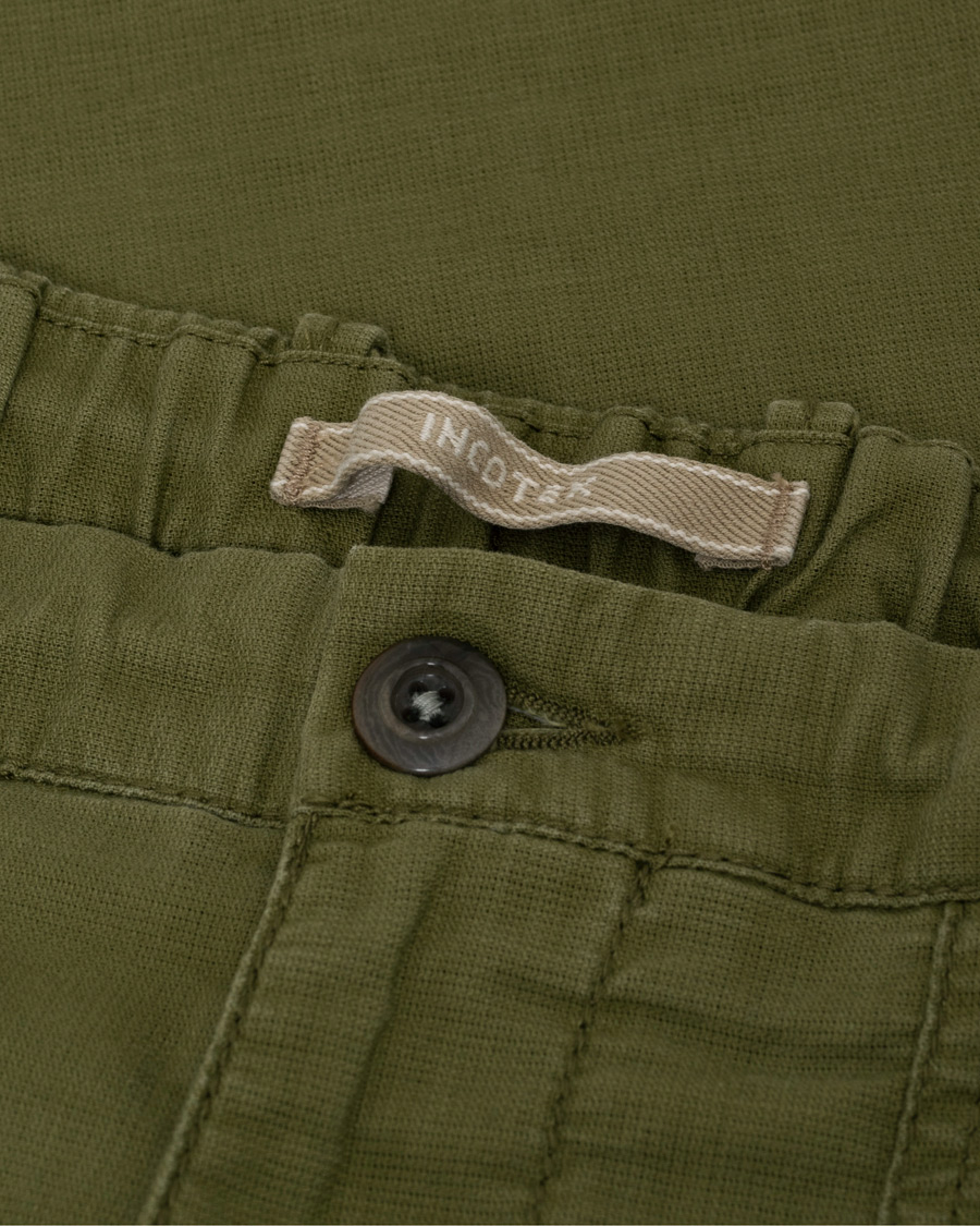 Heren | Broeken | Pre-owned | Incotex Slim Fit Drawstring Work Pants Military W32