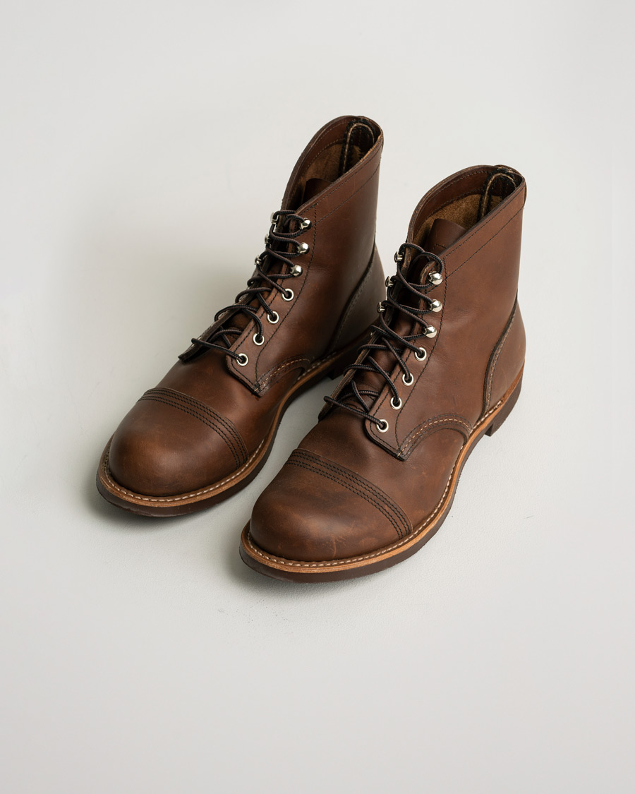 Heren | Red Wing Shoes Iron Ranger Boot Amber Harness | Pre-owned | Red Wing Shoes Iron Ranger Boot Amber Harness
