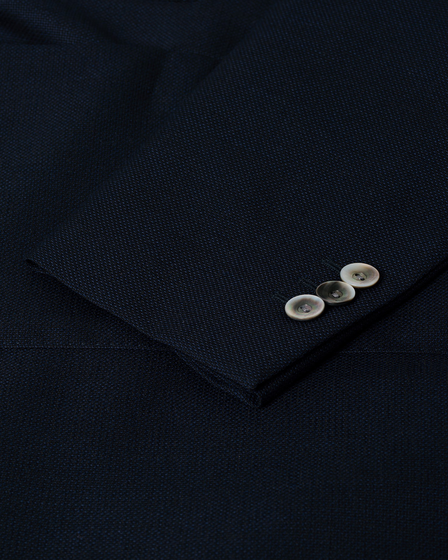 Heren | Blazers | Pre-owned | Boglioli K Jacket Wool Hopsack Blazer Navy