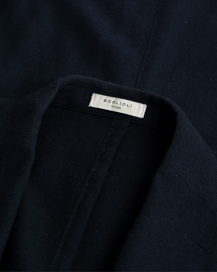 Heren | Blazers | Pre-owned | Boglioli K Jacket Wool Hopsack Blazer Navy