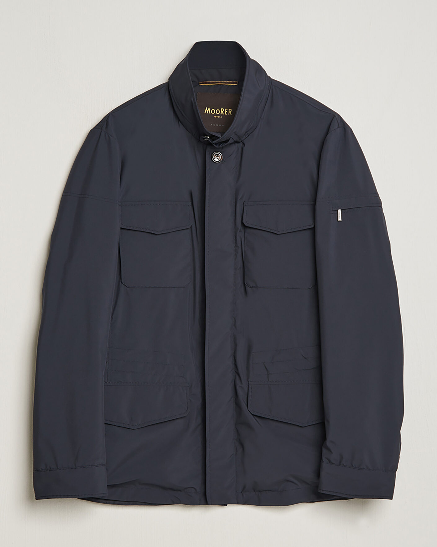 Heren | Pre-owned Jassen | Pre-owned | MooRER Waterproof Nylon Field Jacket Navy 50