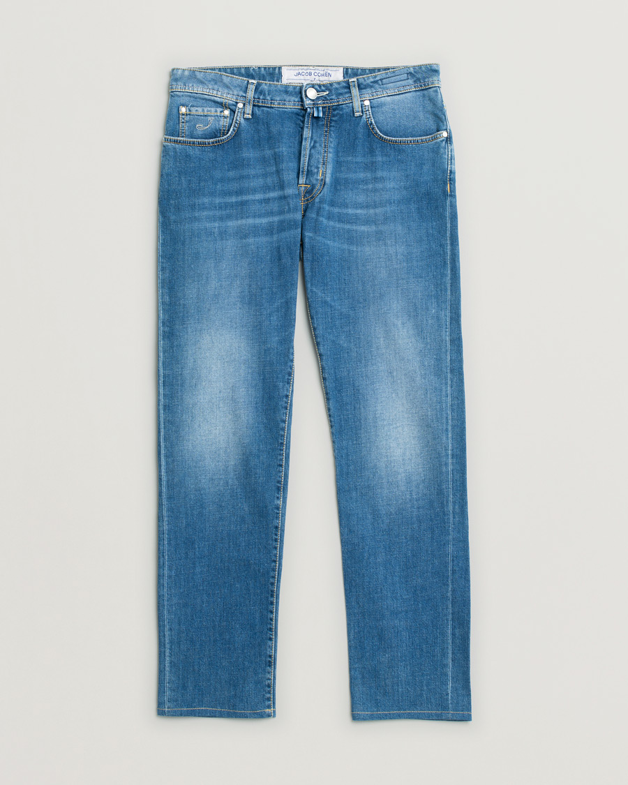Heren | Jeans | Pre-owned | Jacob Cohën 688 Slim Fit Jeans Light Blue