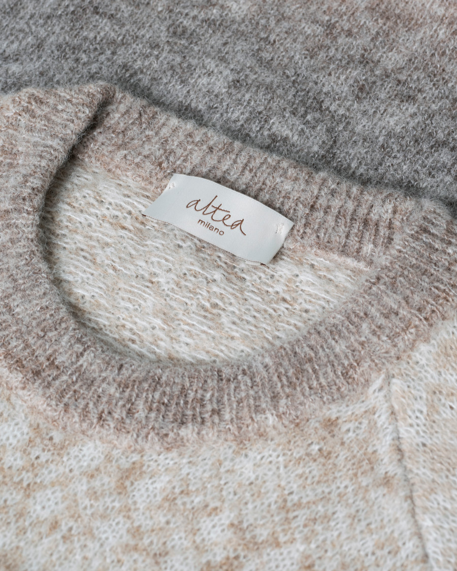 Heren | Truien | Pre-owned | Altea Norwegian Jacquard Alpaca Sweater Beige