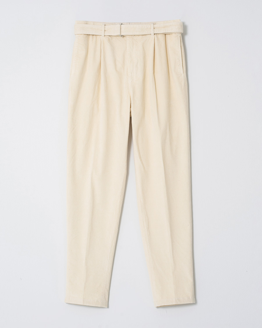 Heren | Broeken | Pre-owned | Altea Slim Fit Corduroy Trousers Ivory S