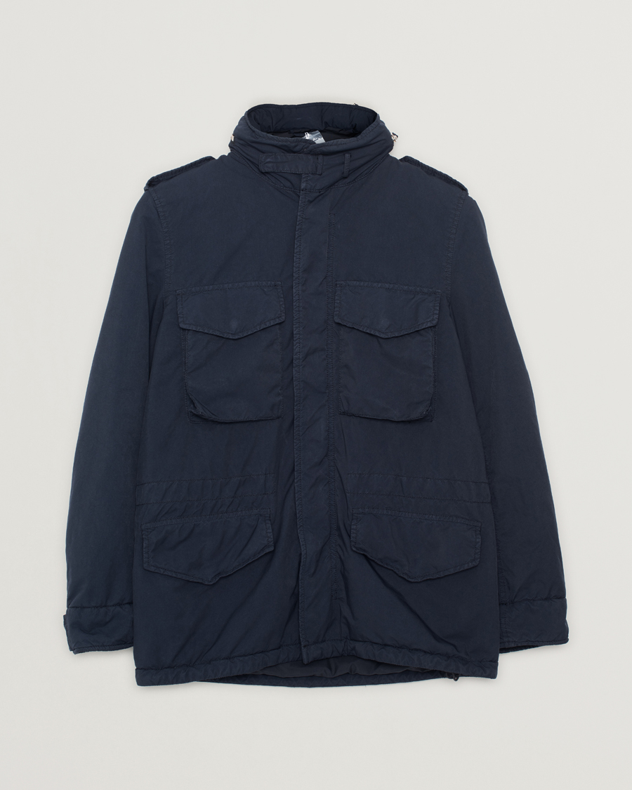 Heren | Jassen | Pre-owned | Aspesi Garment Dyed Field Jacket Navy