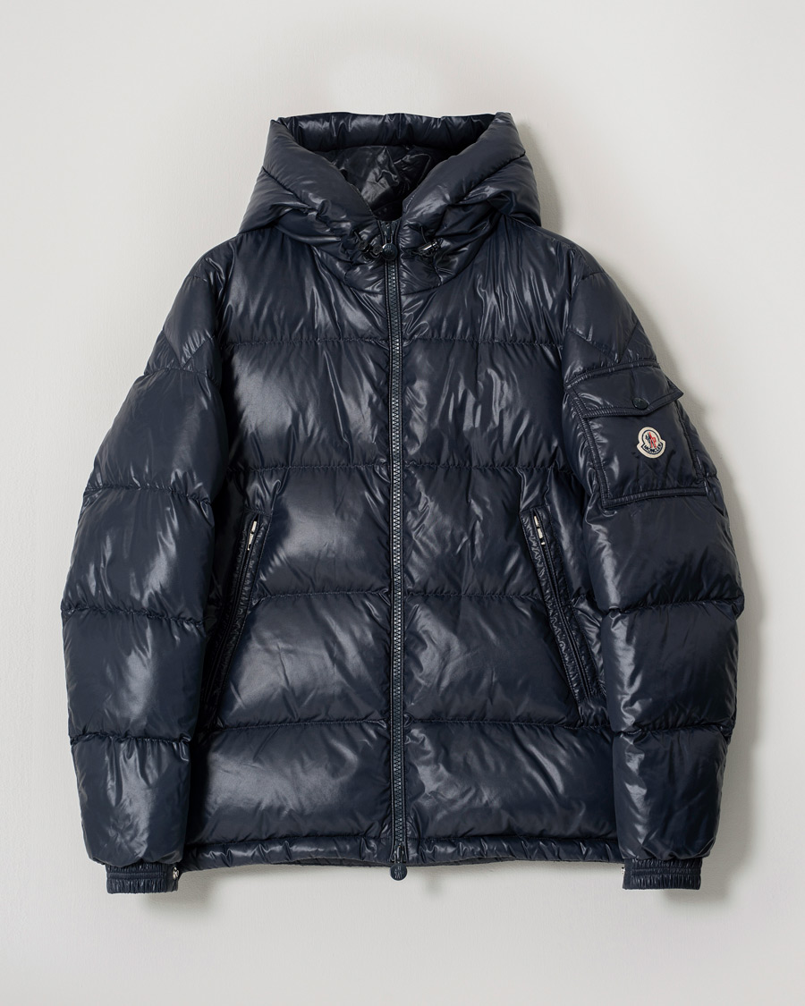 Heren | Jassen | Pre-owned | Moncler Ecrins Gloss Down Jacket Navy
