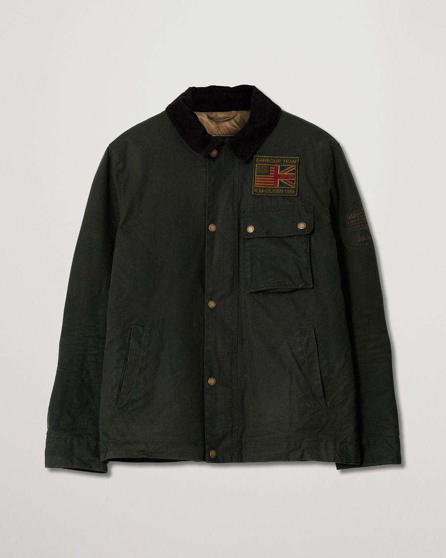 Heren | Jassen | Pre-owned | Barbour International Steve McQueen Workers Wax Jacket Sage