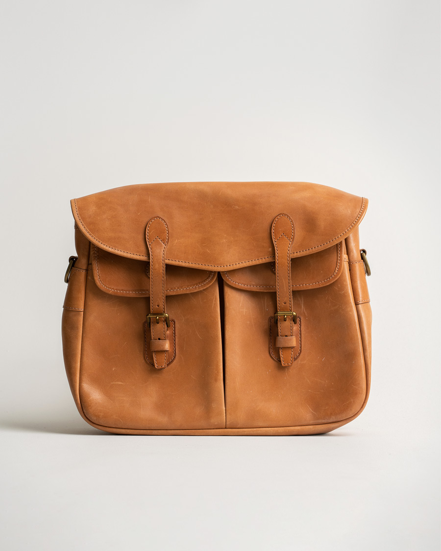 Heren | Polo Ralph Lauren Leather Duffle Bag Natural | Pre-owned | Polo Ralph Lauren Leather Duffle Bag Natural