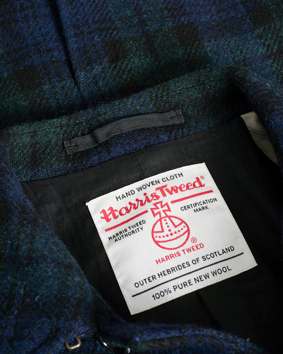 Heren | Jassen | Pre-owned | BEAMS PLUS Balmacaan Harris Tweed Coat Blackwatch