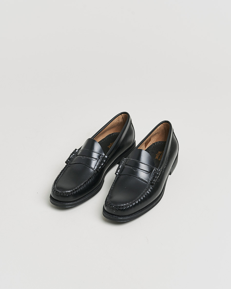 Heren | Pre-owned Schoenen | Pre-owned | G.H. Bass Easy Weejuns Larson Penny Loafers Black Leather 43