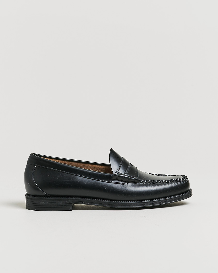 Heren | Pre-owned Schoenen | Pre-owned | G.H. Bass Easy Weejuns Larson Penny Loafers Black Leather 43