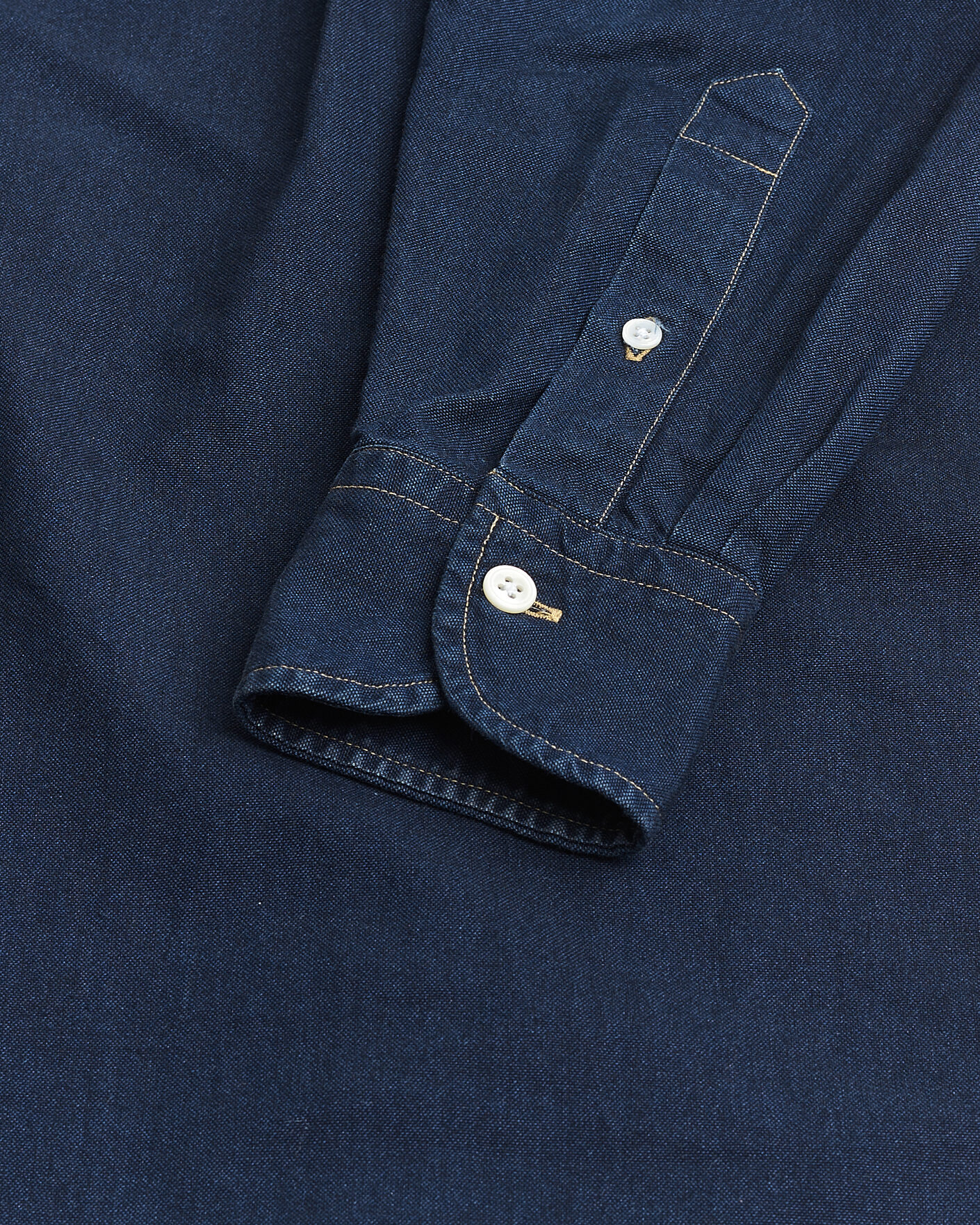 Heren | Pre-owned Overhemden | Pre-owned | Drake's The American Flap B.O Oxford Shirt Navy 15,5(39 - M)