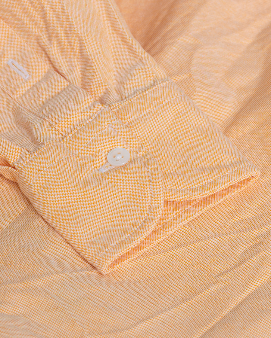 Heren | Overhemden | Pre-owned | Drake's Button Down Oxford Shirt Orange 42 - L