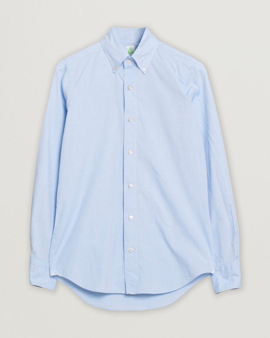 Heren | Overhemden | Pre-owned | Finamore Napoli Tokyo Slim Fit Oxford Shirt Light Blue