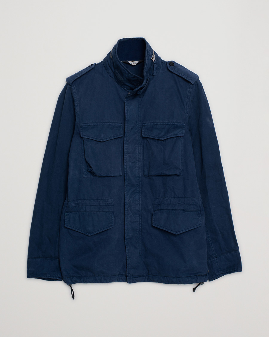 Heren | Jassen | Pre-owned | Aspesi Cotton Field Jacket Navy S