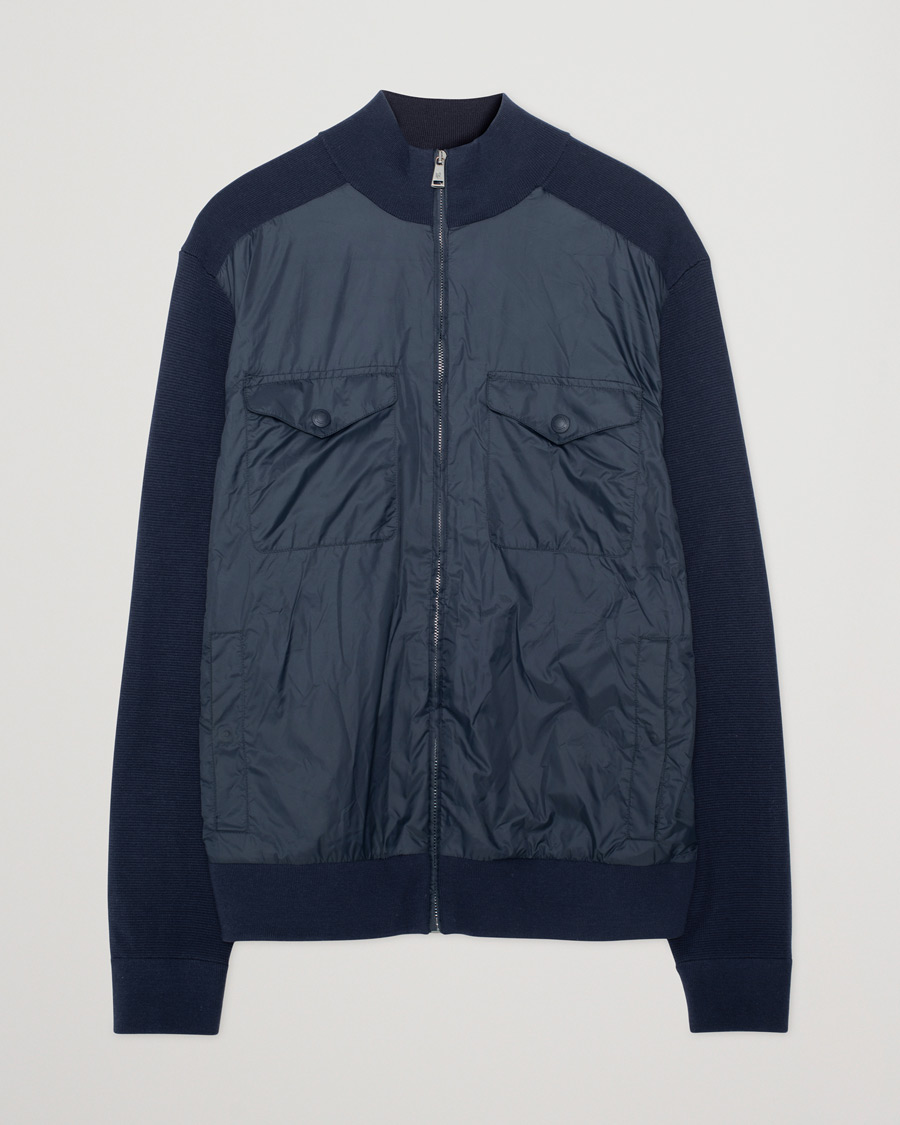 Heren | Truien | Pre-owned | Ralph Lauren Purple Label Hybrid Zip Sweater Classic Navy