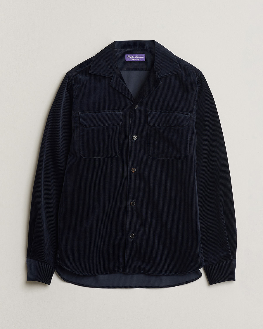 Heren | Pre-owned Overhemden | Pre-owned | Ralph Lauren Purple Label Double Pocket Overshirt Classic Navy S