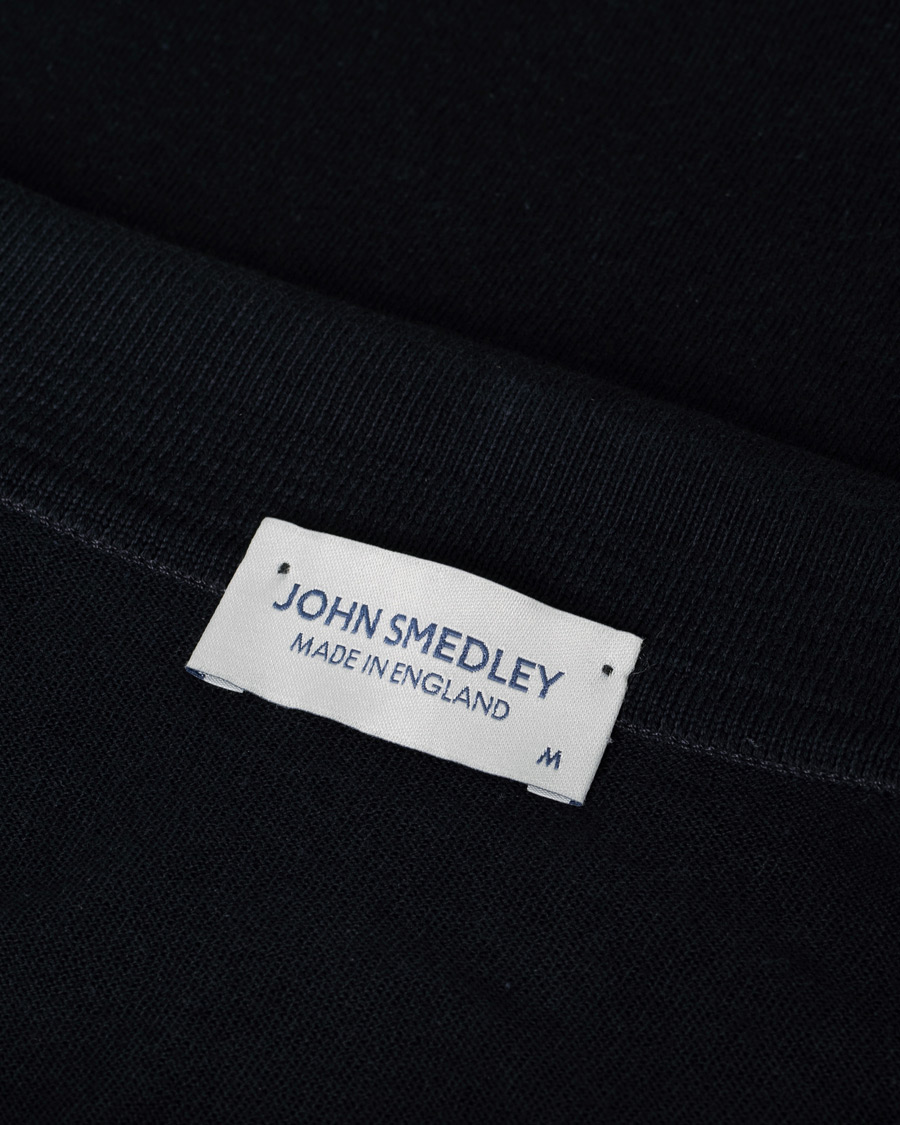 Heren | Polo's | Pre-owned | John Smedley Adrian Slim Fit Sea Island Polo Navy