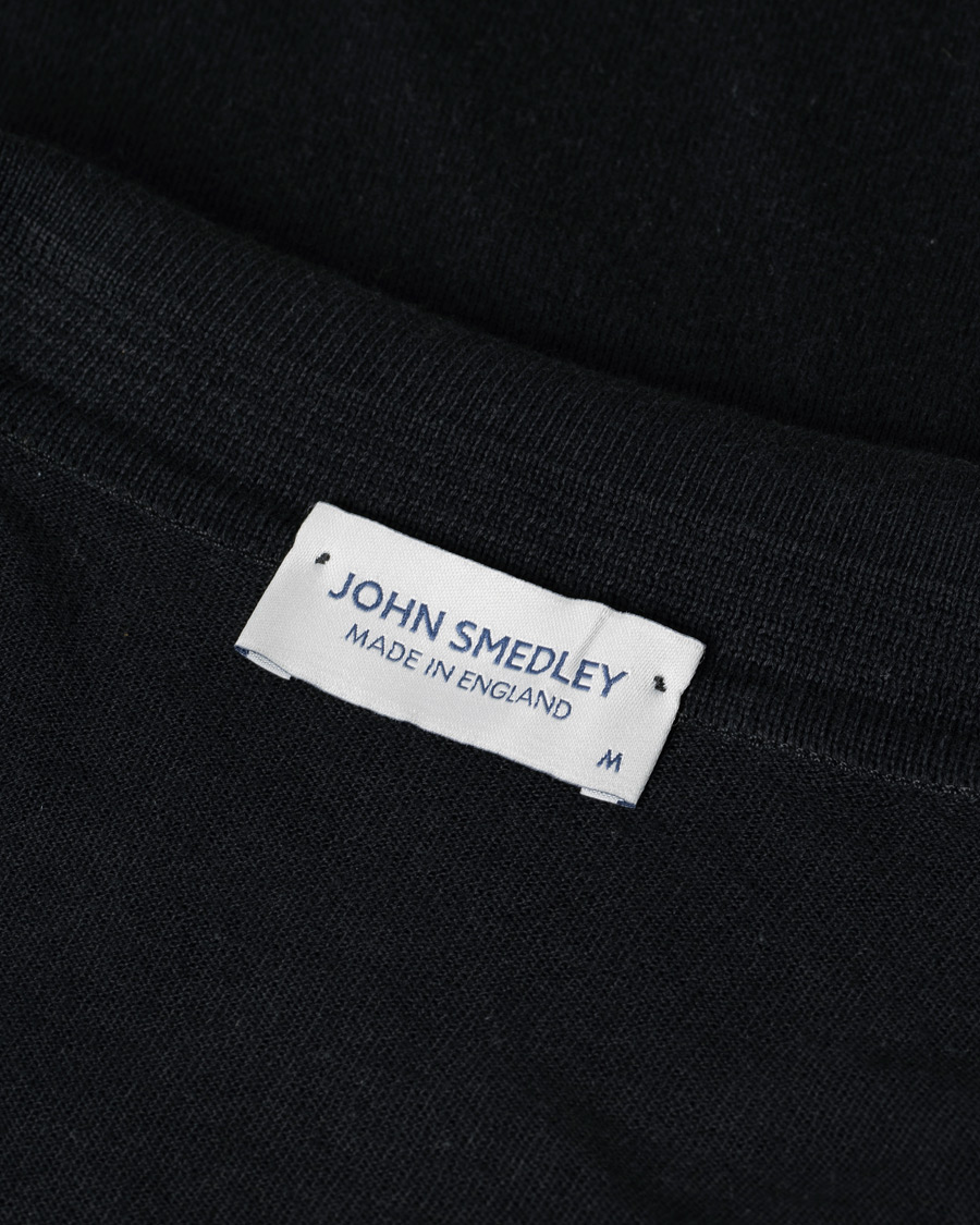 Heren | Polo's | Pre-owned | John Smedley Adrian Slim Fit Sea Island Polo Black