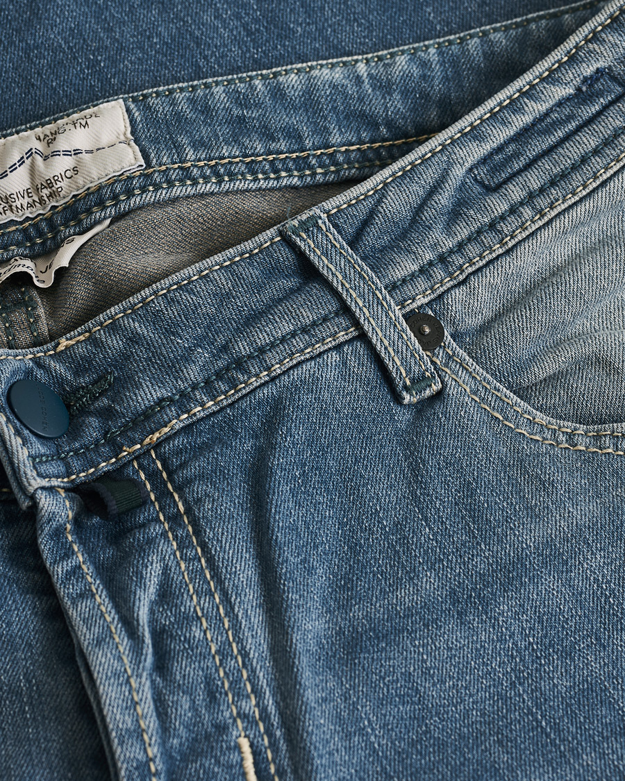 Heren | Jeans | Pre-owned | Jacob Cohën Nick 622 Slim Fit Stretch Jeans Light Blue W38