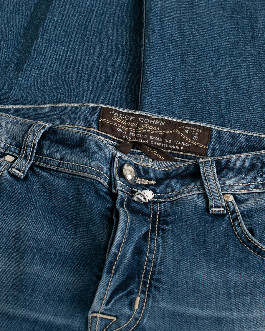 Heren | Jeans | Pre-owned | Jacob Cohën Nick 622 Slim Fit Stretch Jeans Blue W33