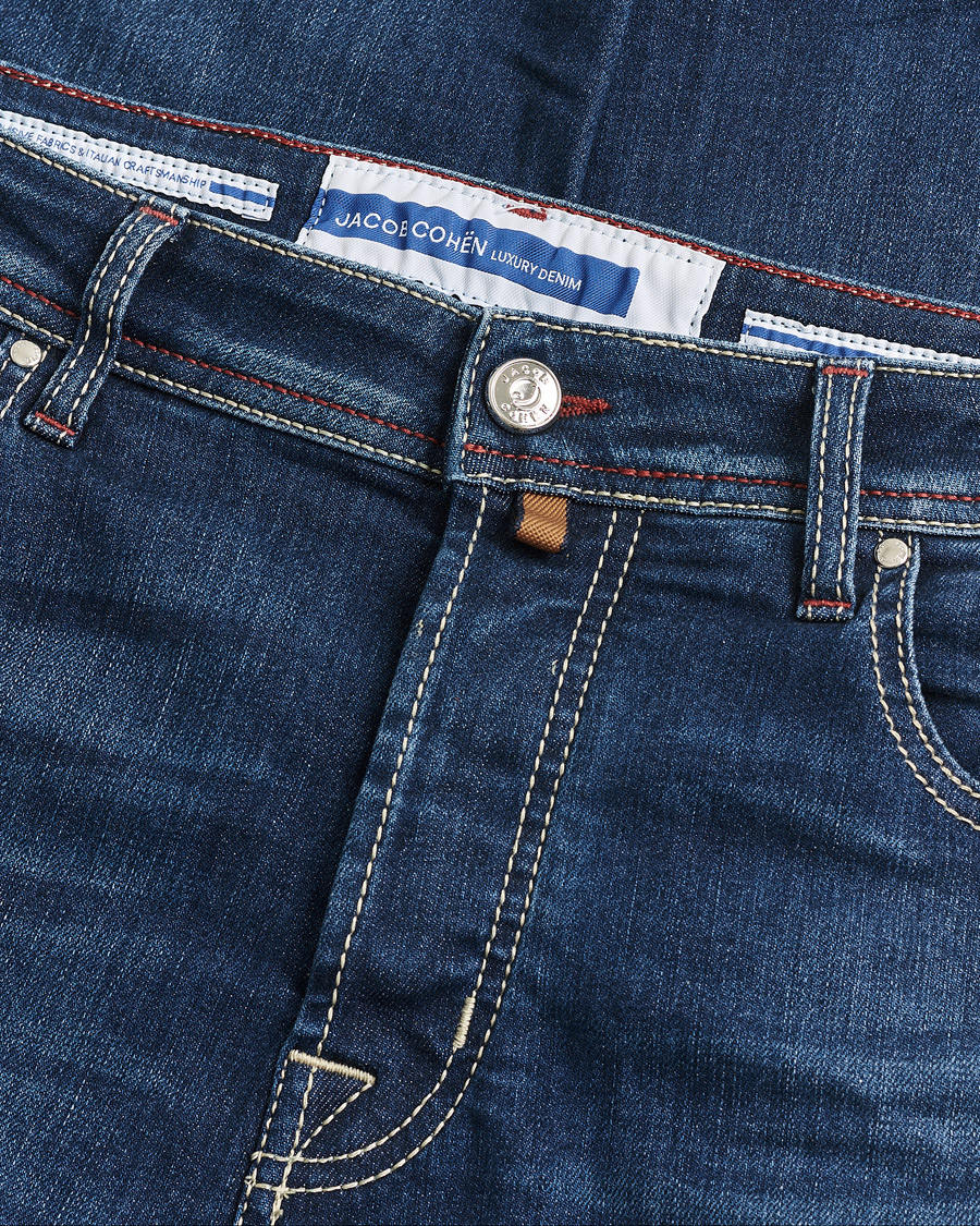 Heren | Pre-owned Jeans | Pre-owned | Jacob Cohën Bard 688 Slim Fit Stretch Jeans Medium Dark W34