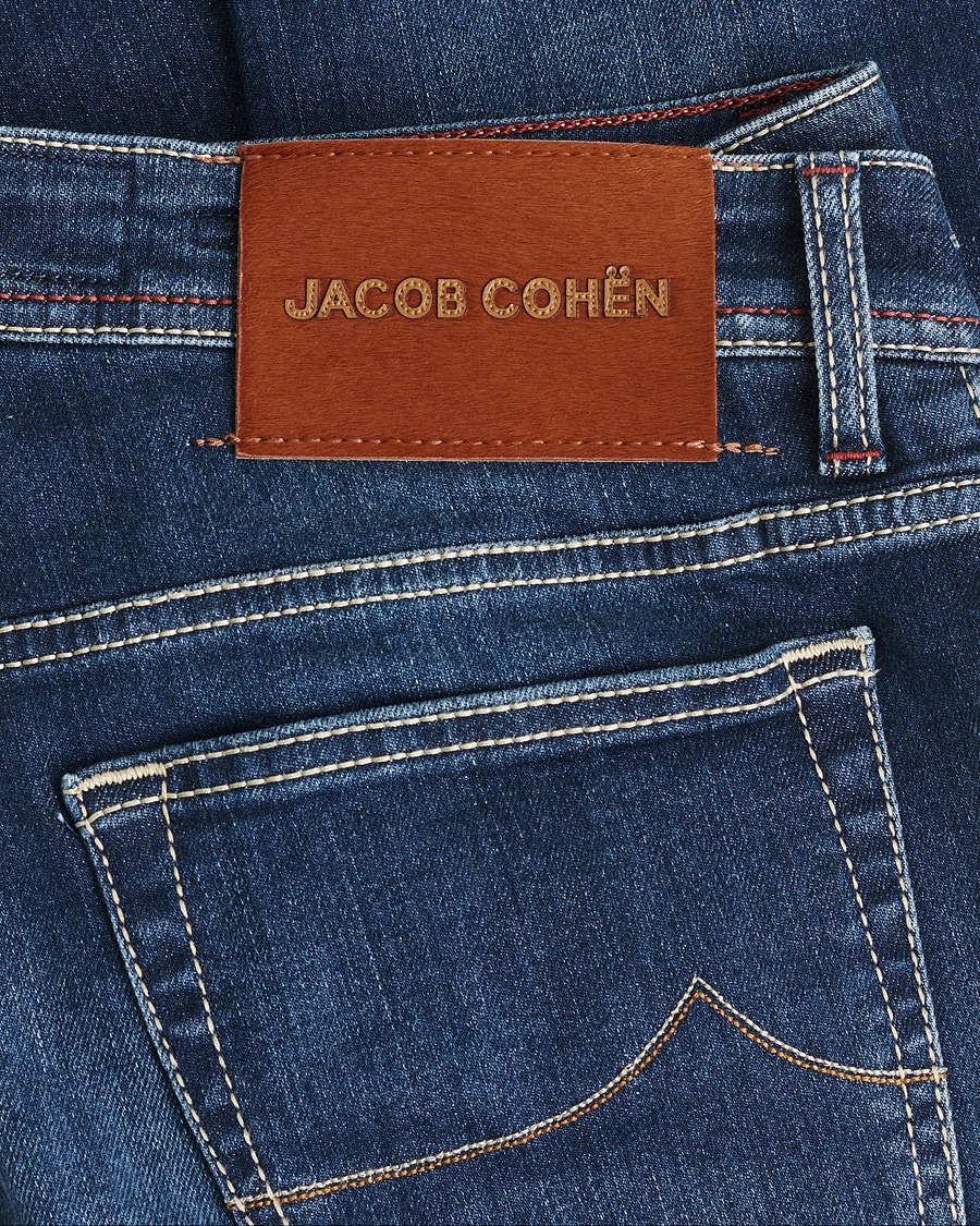 Heren | Pre-owned Jeans | Pre-owned | Jacob Cohën Bard 688 Slim Fit Stretch Jeans Medium Dark W34