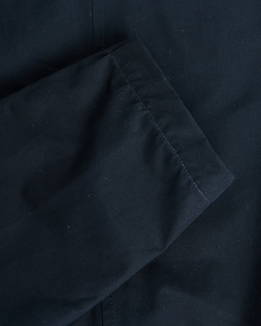 Heren | Pre-owned Jassen | Pre-owned | Private White V.C. Unlined Cotton Ventile Mac Coat 3.0 Navy 2 - XS
